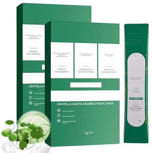 Aacnre Centella Asiatica Bubble Face Mask, Centella Foam Facial Mask, Centella Bubble Facial Mask, Remove Black and Control Oil, Deeply Clean Facial (2)
