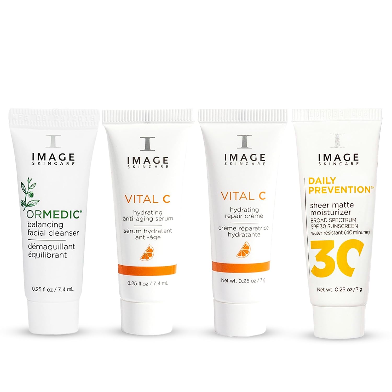 IMAGE Skincare, Five Star Favorites, Travel Size 0.25 oz Each | Introductory Skin Care 4 Step Regimen Set for Brighter, Healthier Looking Skin