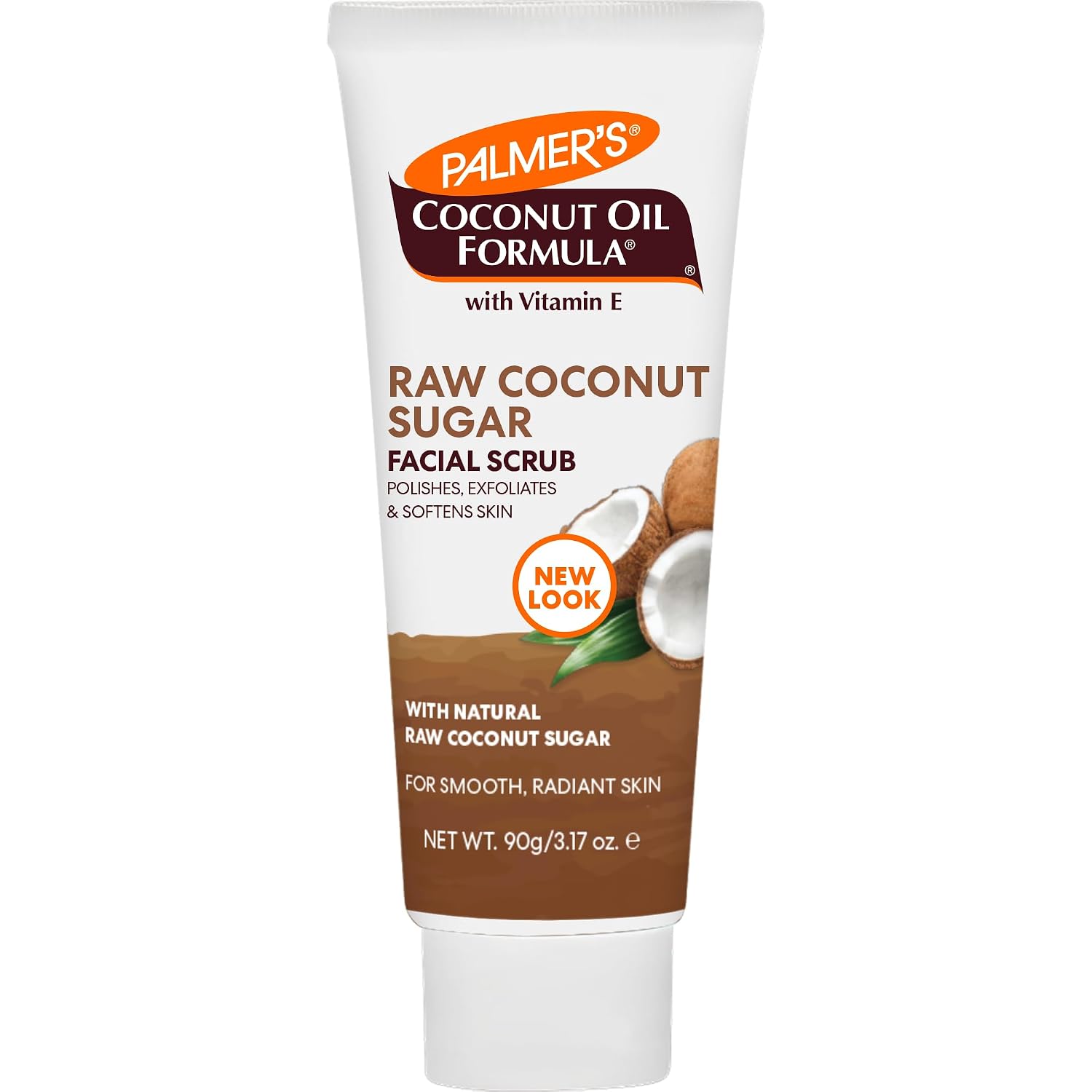 Palmer's Coconut Sugar Facial Scrub Exfoliator with Chamomile (3.17 Oz) | A face scrub that gently exfoliates away dirt and dead skin cells to reveal softer, calmer skin with a smooth, radiant glow