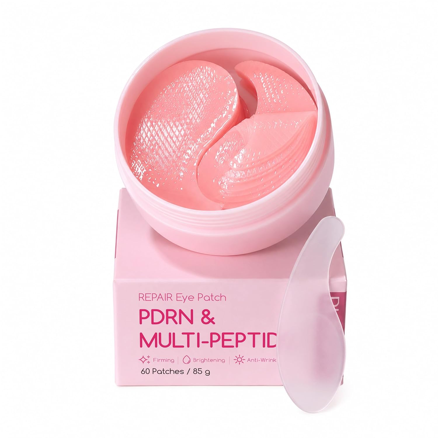 Collagen Peptide Eye Patches, Anti Wrinkle & Smile Line Patches for Face, Under Eye Mask for Fine Lines & Eye Bags (60 Count)
