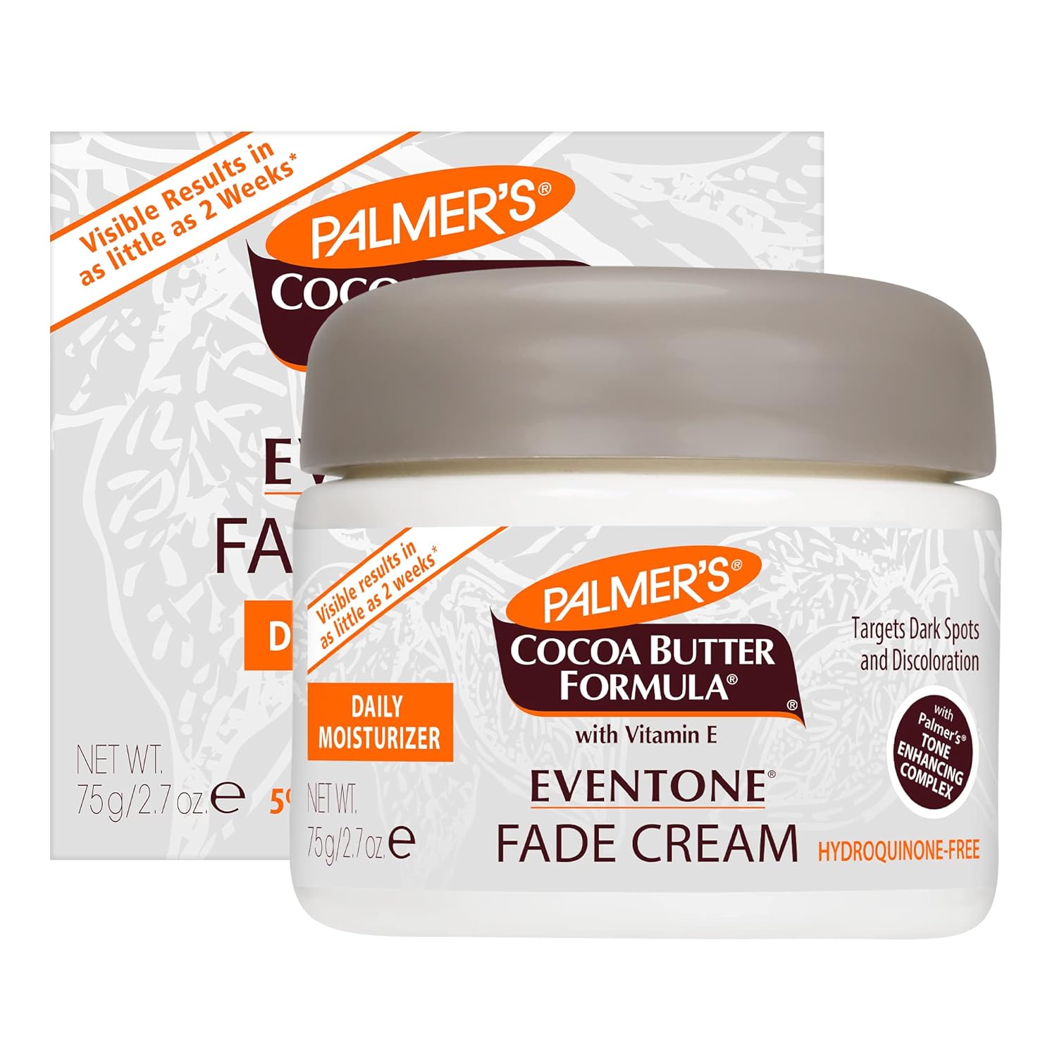 Palmer's Cocoa Butter Formula Eventone Fade Cream for Dark Spots (2.7 Oz) | With Niacinamide to reduce dark spots, age spots & uneven skin tone for radiant skin. Daily moisturizer for all skin types