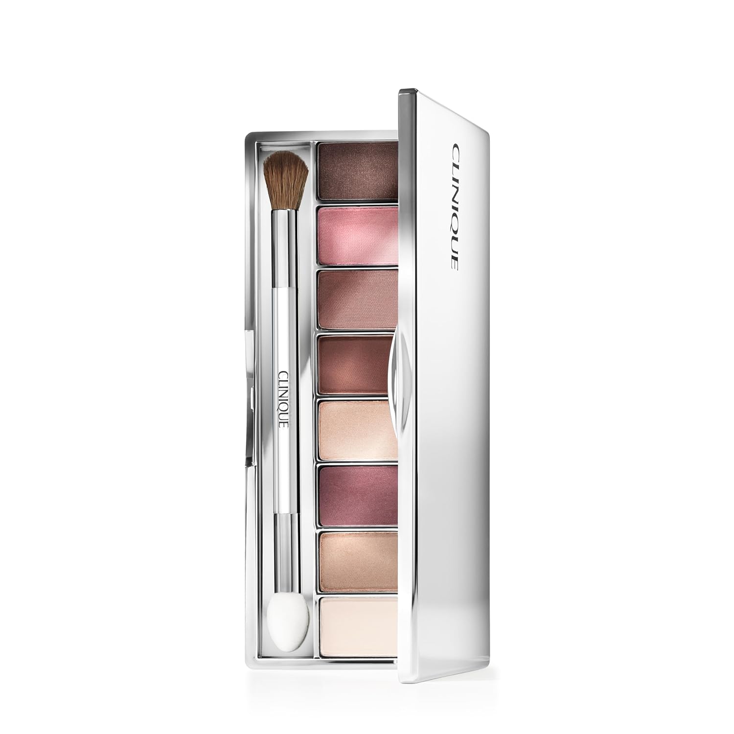 Clinique All About Shadow Eye Shadow Palette, 8 Silky + Buildable Shades | Black Honey, Pink and Nude Honey | Safe For Sensitive Eyes