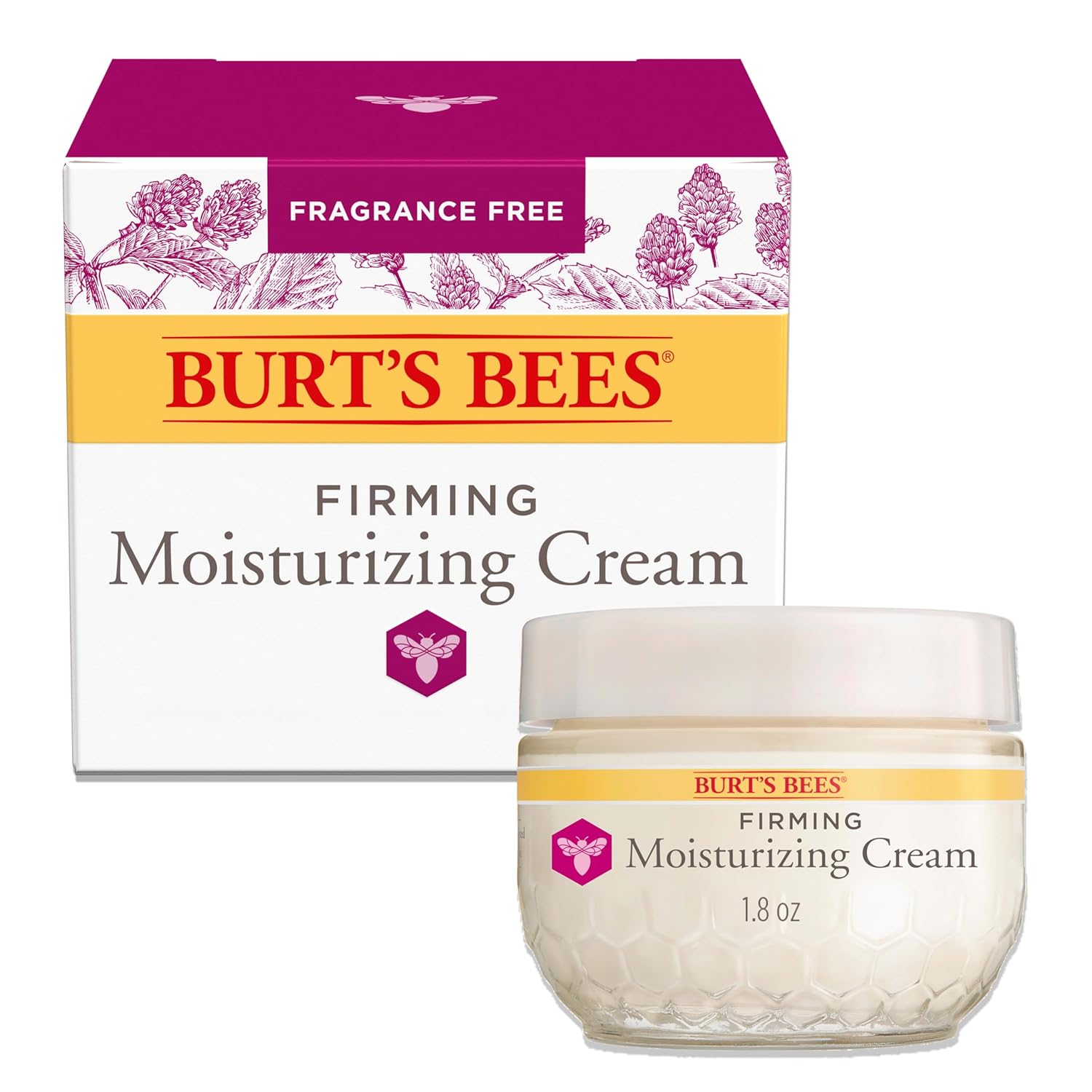 Burt's Bees Face Moisturizer, Firming Face Cream, 1.8 oz. | Anti-Aging Retinol Alternative, Reduces Fine Lines and wWrinkles, Moisturizing 100 Percent Natural Origin Skin Care