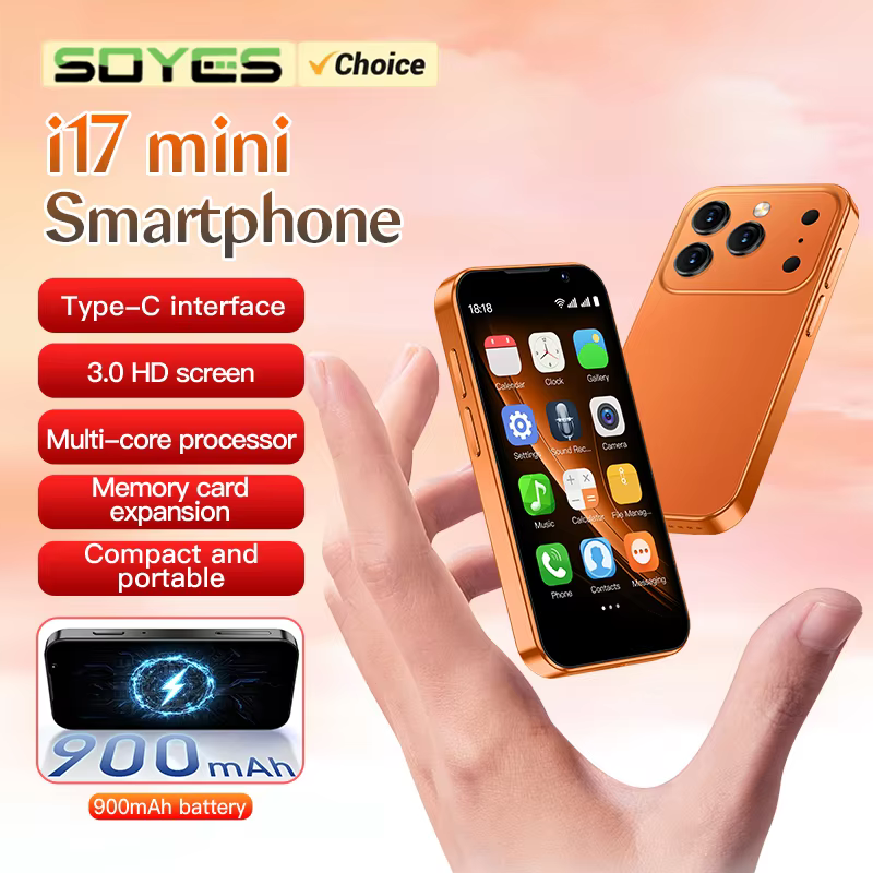 SOYES i17 Mini Smartphone 3.0 "écran 2GB RAM 16GB ROM double SIM veille double caméra Android 9.0 multi applications prise en charge petit téléphone