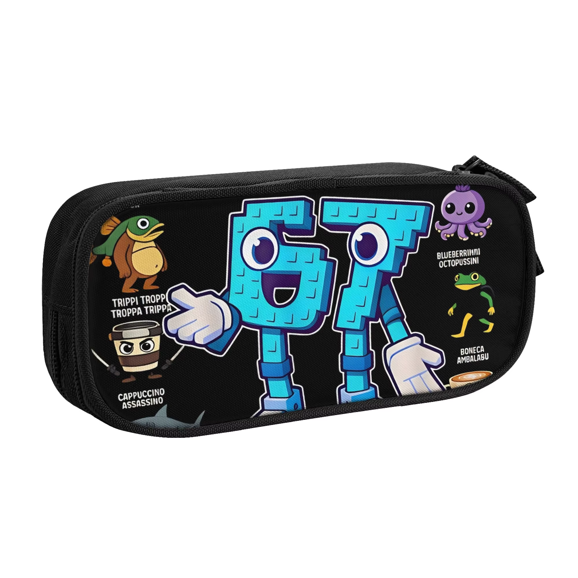 Custom Korean 67 Italian Brainrot Six Seven Pencil Cases for Girls Boys  Large Capacity Pen Bag Box Stationery - AliExpress 1524