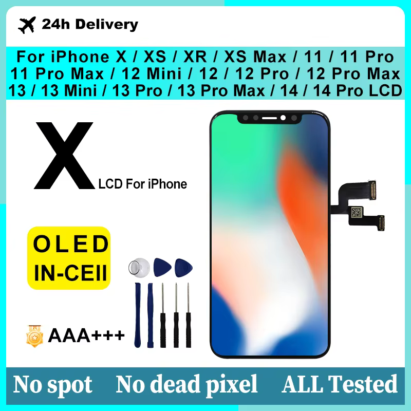 OLED For iPhone X Display XR XS MAX LCD 3D Touch Screen Digitizer For iPhone 11 11Pro 12 Pro Max Screen 13 Mini 14 Pro LCD - AliExpress 509