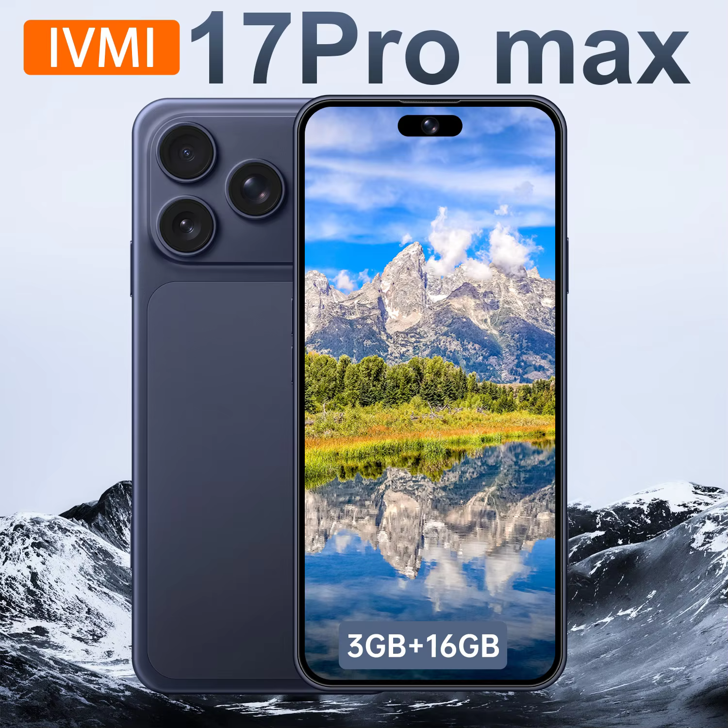 IVMI Global Vision 17Pro Max Smartphone Android 3GB RAM 16GB ROM 5+13MP Face ID 4G Network Google Play Store Mobile Phones - AliExpress 509