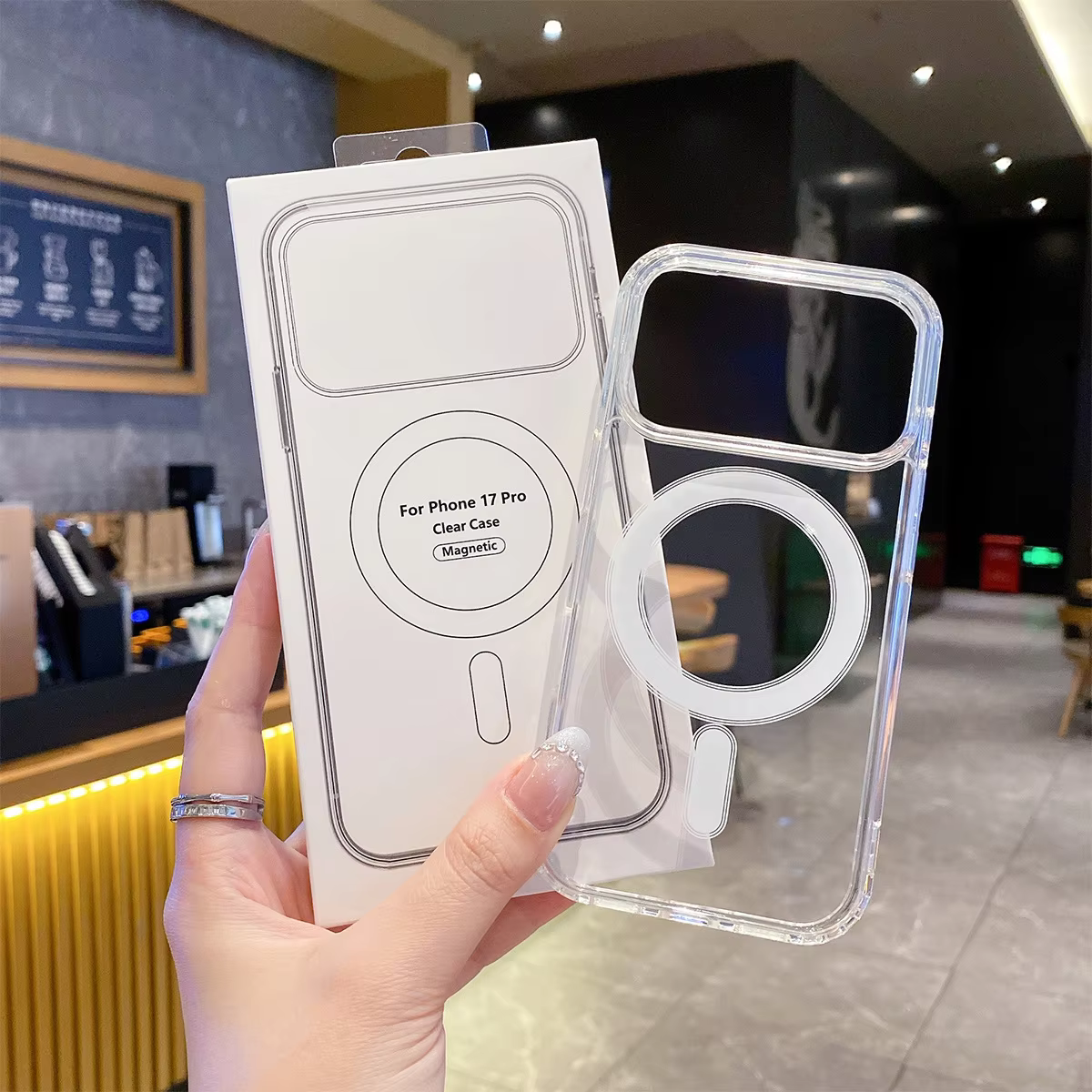 Transparent Original Magnetic For Magsafe Case for iPhone 17 Air 16 Pro Max 15 14 13 12 11 Boxed Shockproof Cover